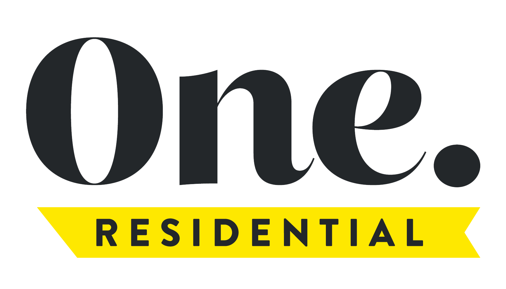 one residential logo real estate agency